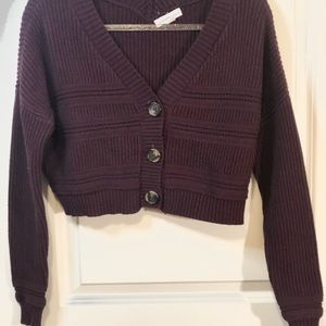 Aeropostale Cropped Cardigan Sweater